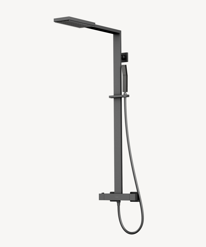 Colonna doccia termostatica moderna in metallo Gun - Sirius - small