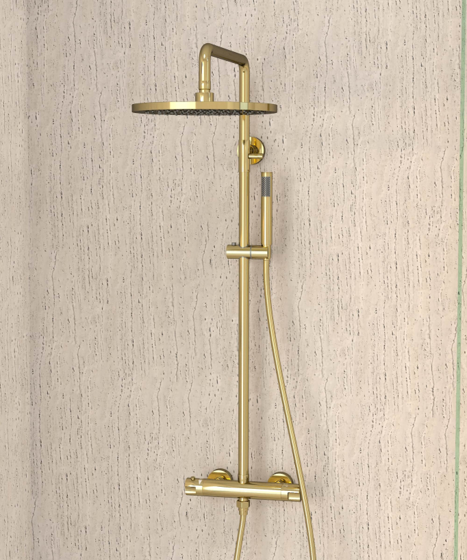 Colonna doccia termostatica rotonda - Corbeau