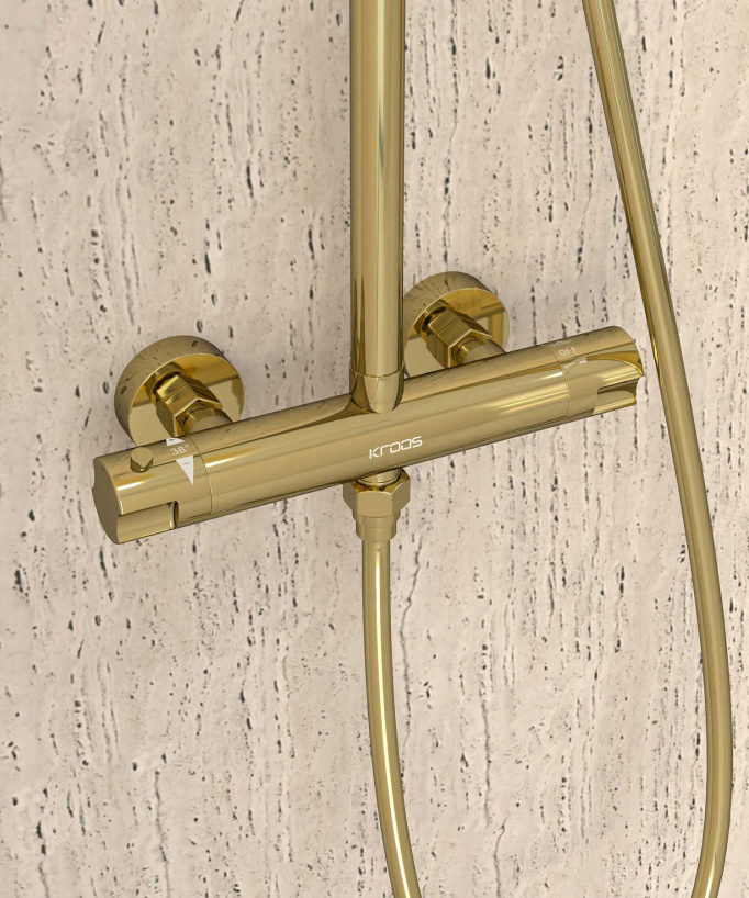 Colonna doccia termostatica rotonda - Corbeau