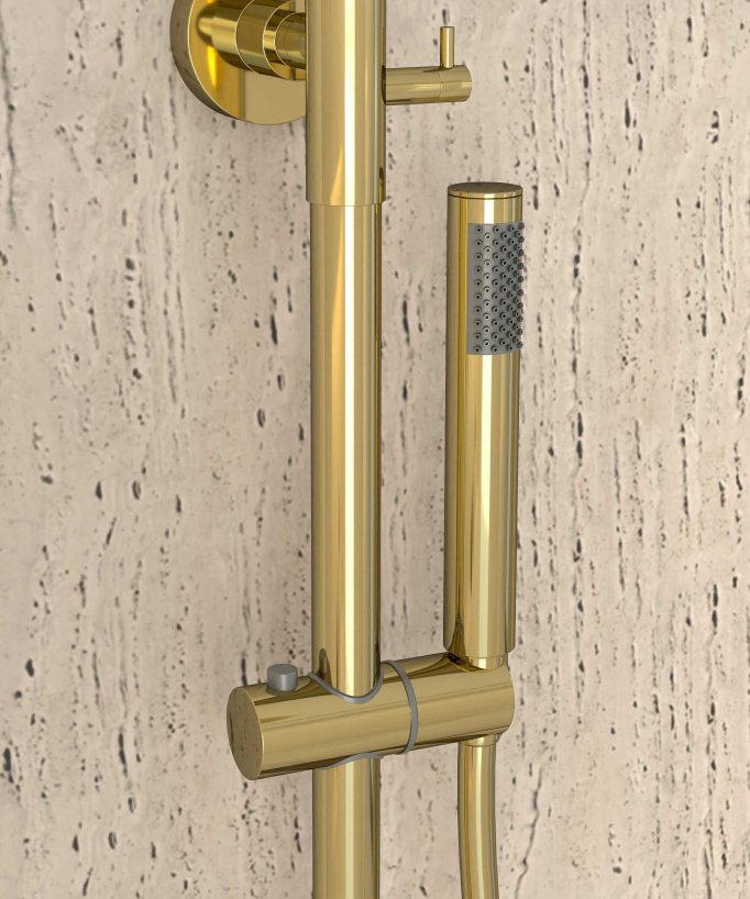 Colonna doccia termostatica rotonda - Corbeau