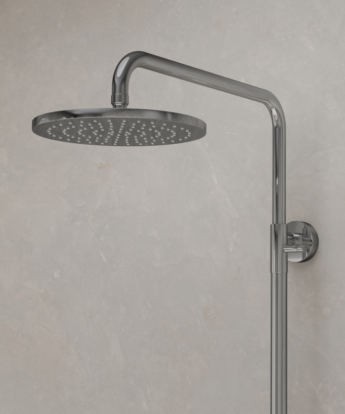 Colonna doccia da parete con miscelatore Cromato - Leros