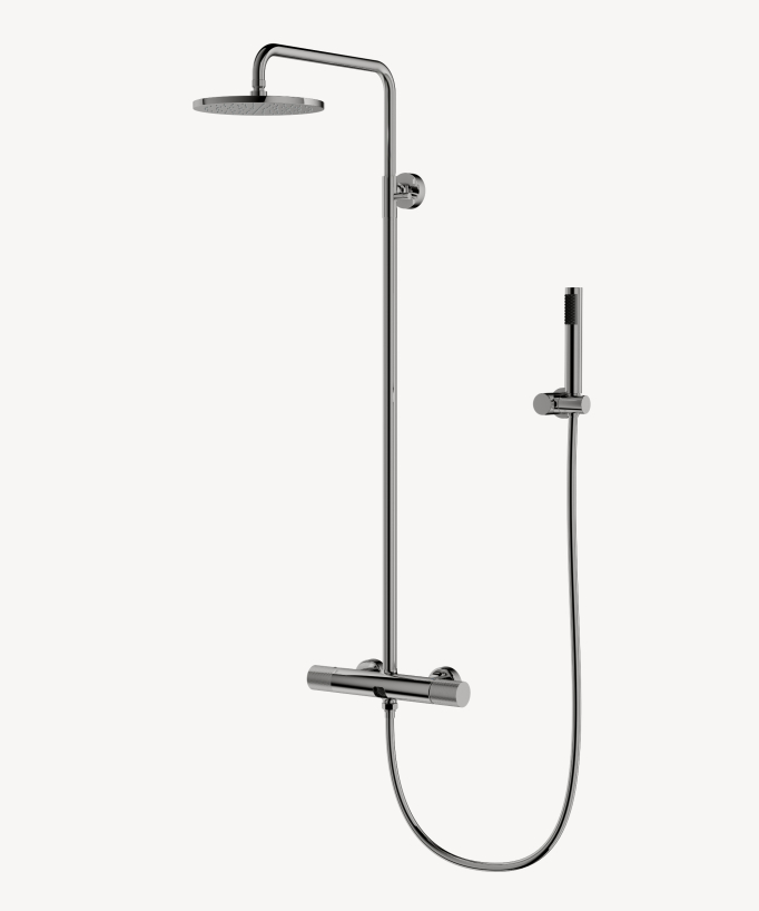 Colonna doccia da parete con miscelatore Cromato - Leros