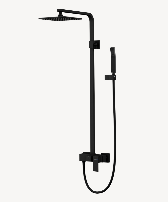 Colonna doccia miscelatore Nero - Sirius