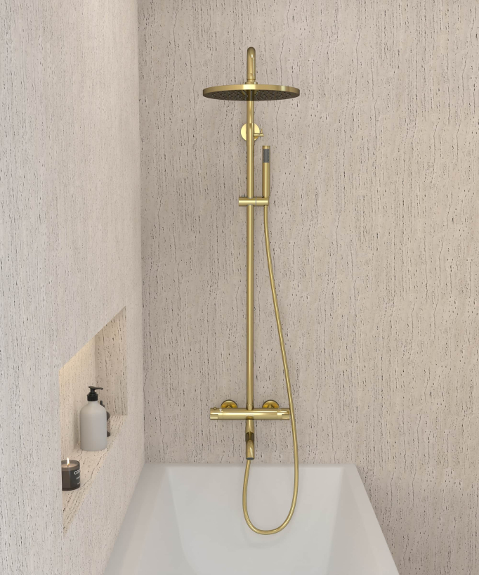 Colonna doccia e vasca termostatica - Corbeau