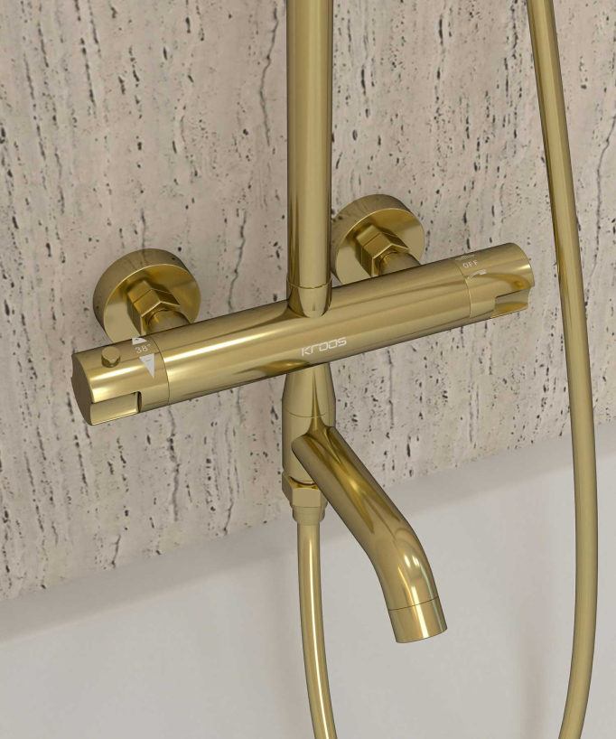 Colonna doccia e vasca termostatica - Corbeau