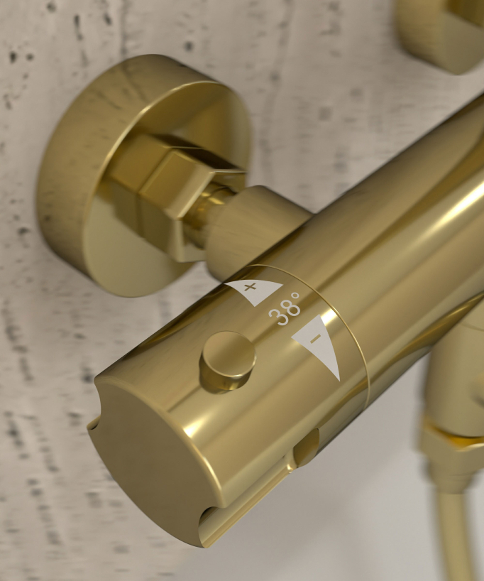 Colonna doccia e vasca termostatica - Corbeau