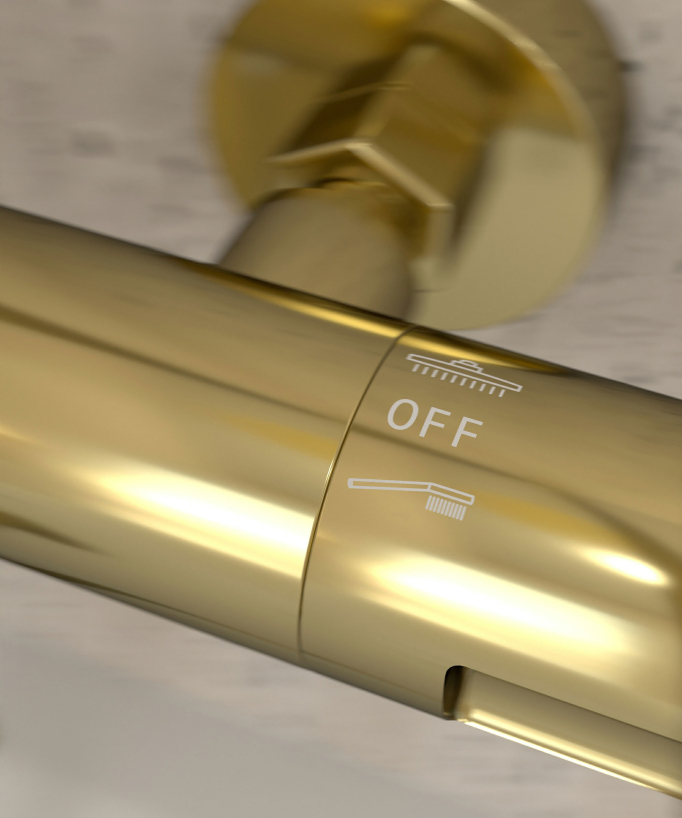 Colonna doccia e vasca termostatica - Corbeau