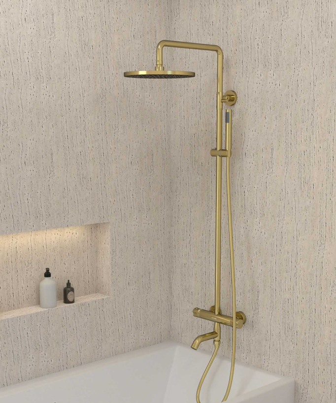 Colonna doccia e vasca termostatica - Corbeau