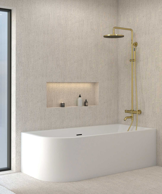 Colonna doccia e vasca termostatica - Corbeau