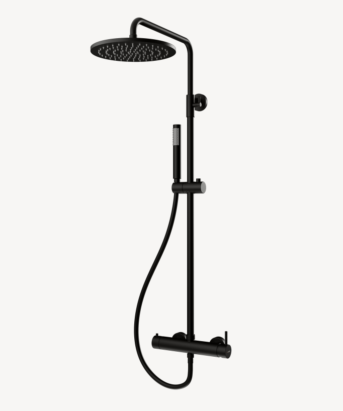 Colonna doccia miscelatore meccanico da parete - Corbeau