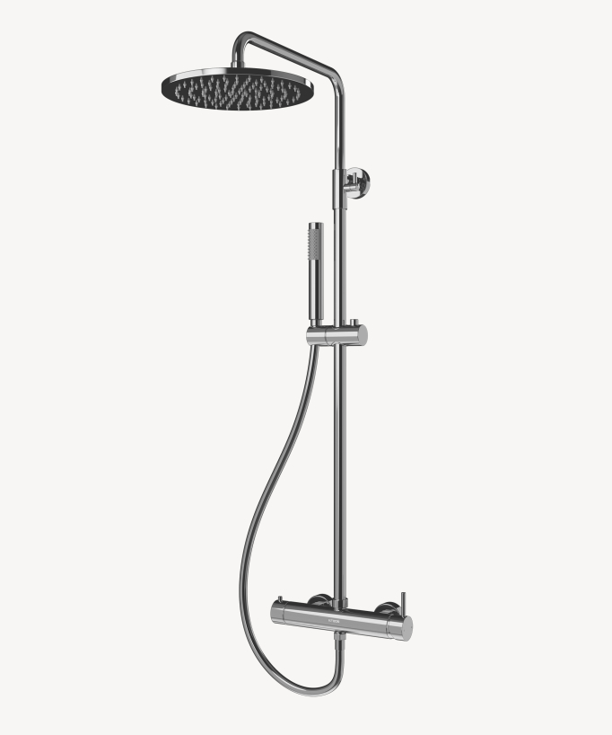 Colonna doccia miscelatore meccanico da parete - Corbeau