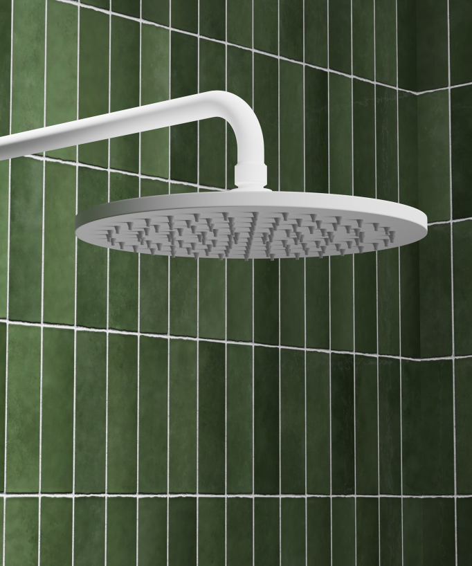 Colonna doccia miscelatore meccanico murale Bianco - Corbeau