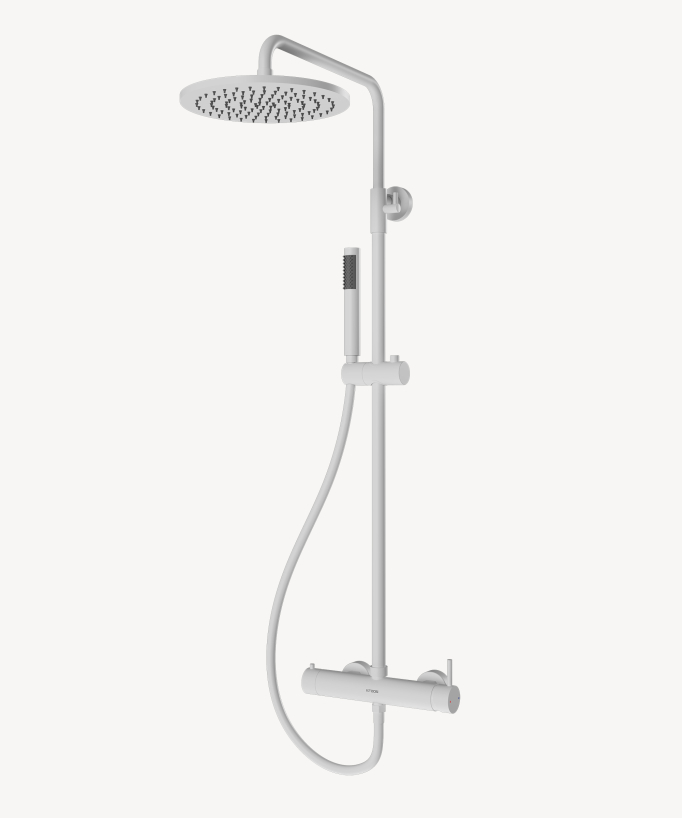 Colonna doccia miscelatore meccanico da parete - Corbeau