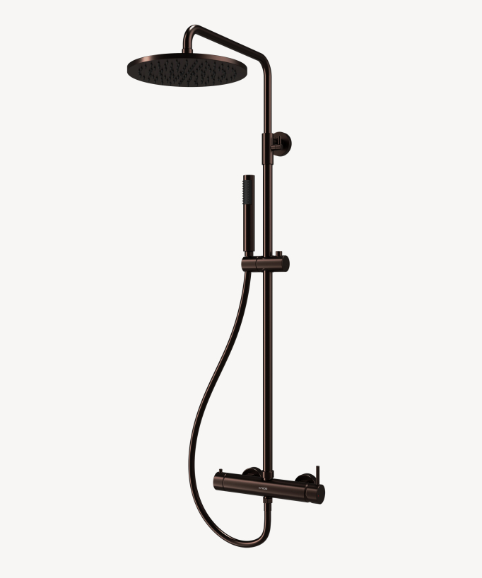 Colonna doccia miscelatore meccanico da parete - Corbeau