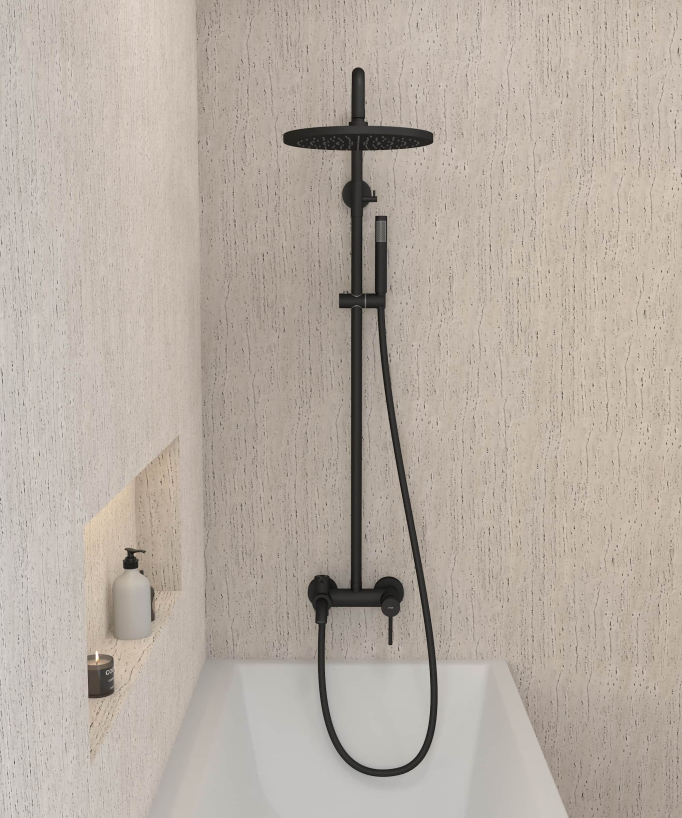 Colonna doccia e vasca termostatica - Corbeau