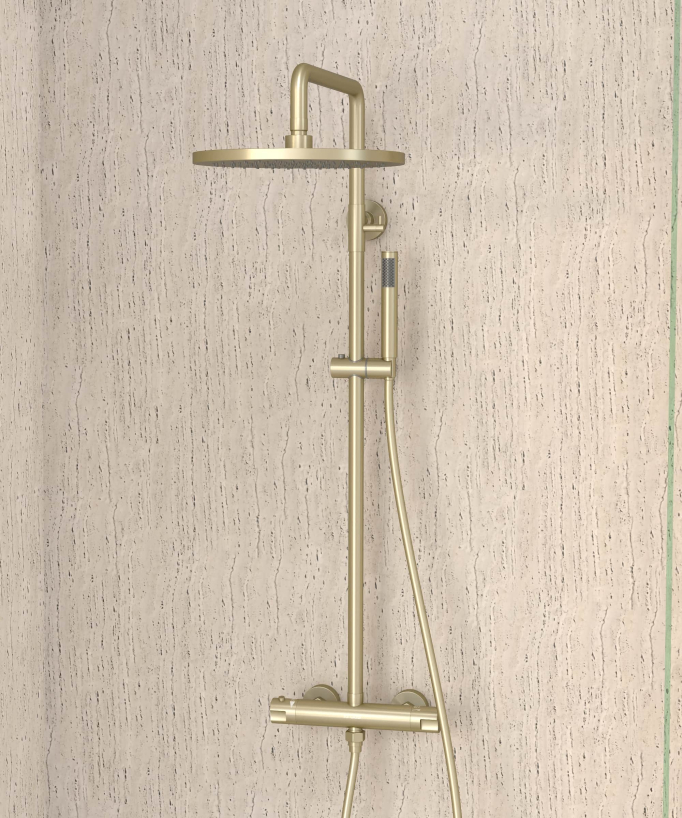 Colonna doccia termostatica rotonda - Corbeau