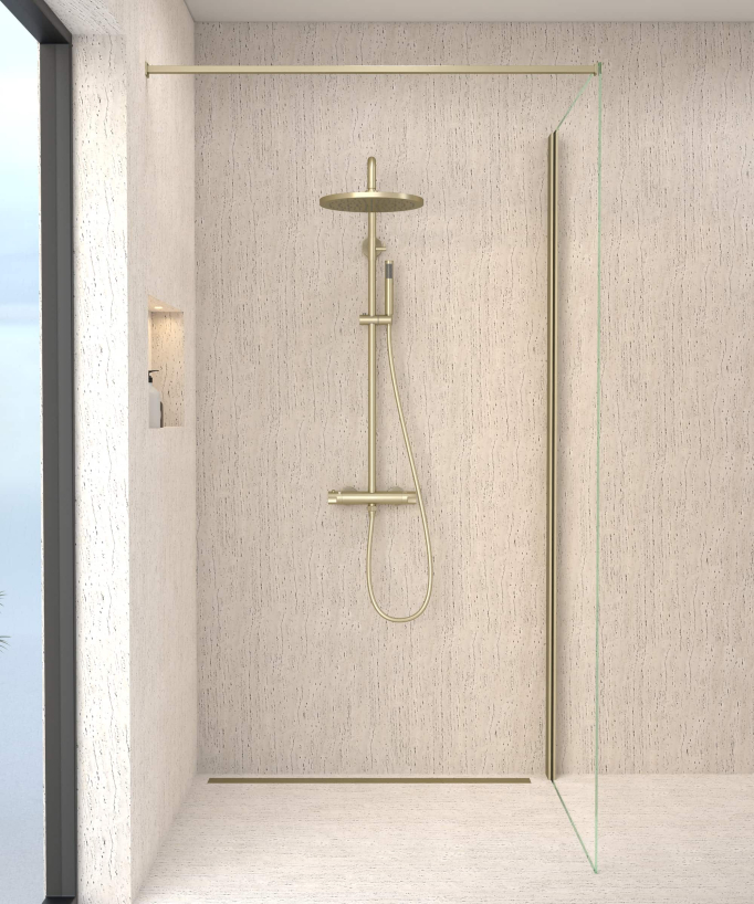 Colonna doccia termostatica rotonda - Corbeau - small