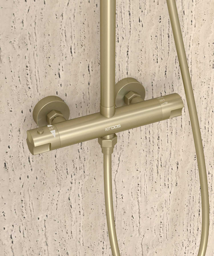 Colonna doccia termostatica rotonda - Corbeau