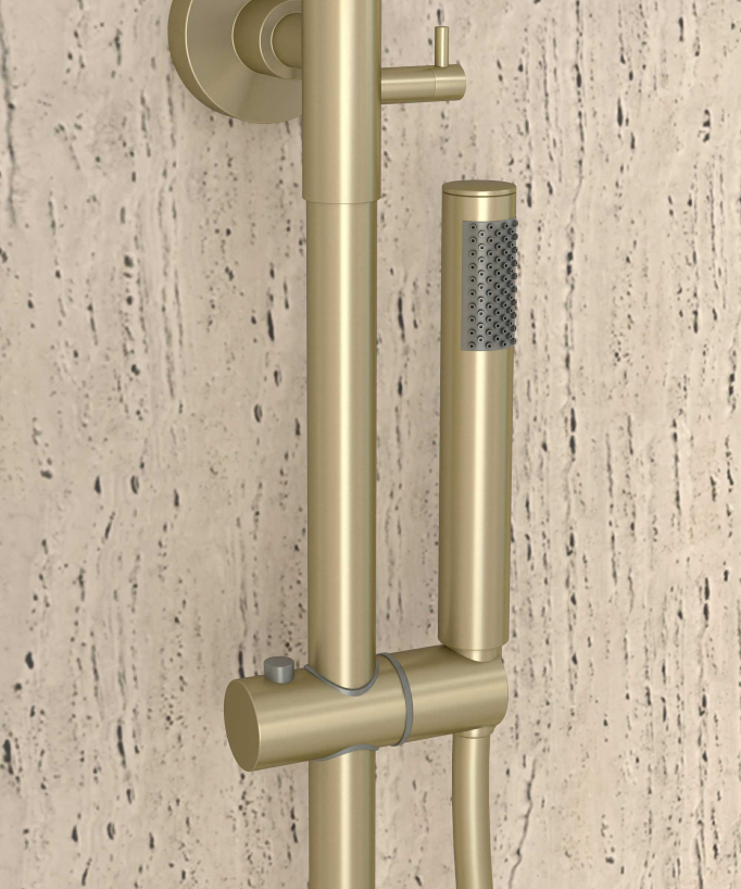 Colonna doccia termostatica rotonda - Corbeau