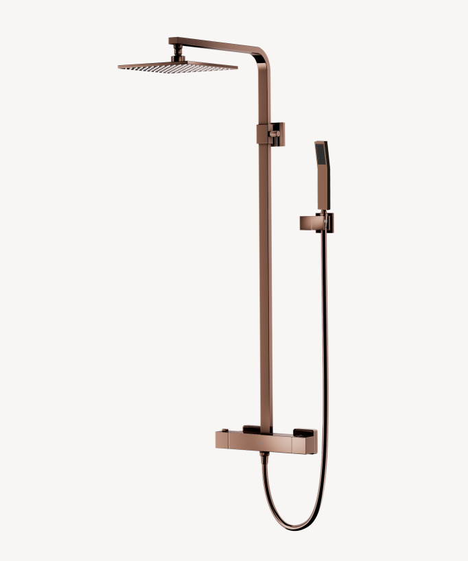 Colonna doccia termostatica oro rosa - Sirius - small