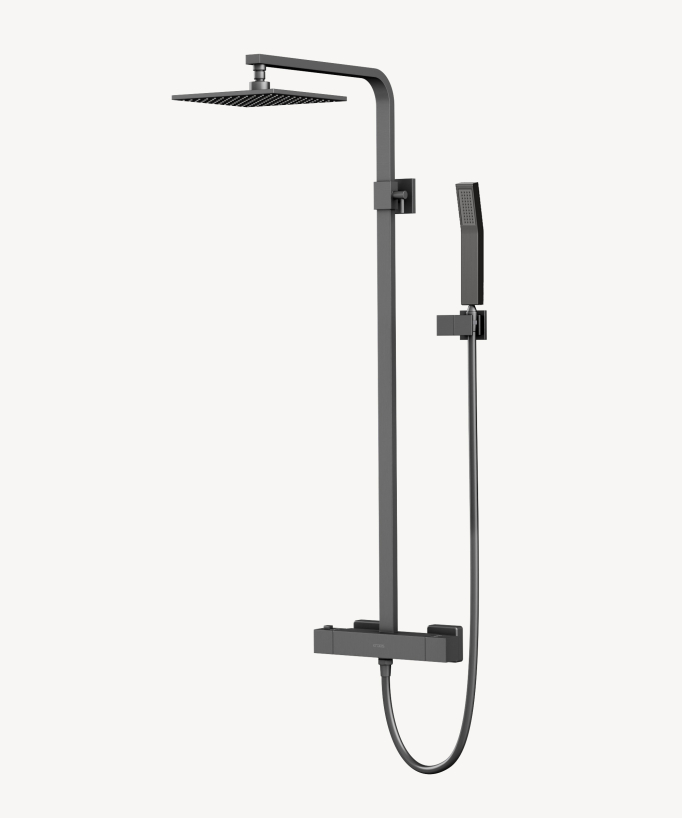 Colonna doccia termostatica in metallo canna di fucile - Sirius - small