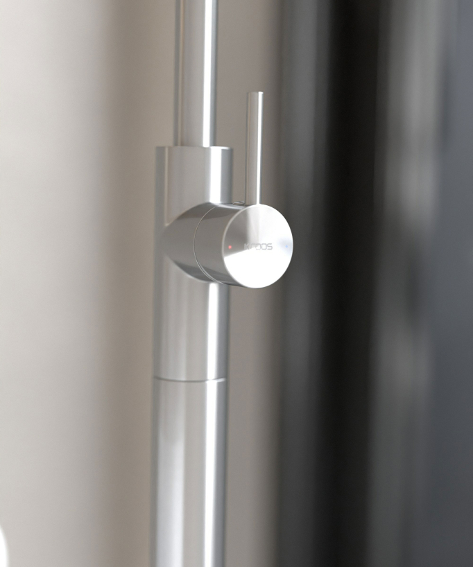 Rubinetto miscelatore per vasca monocolonna Nichel spazzolato - Corbeau