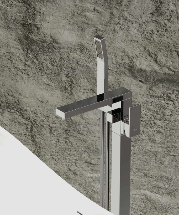 Miscelatore per vasca-doccia monocolonna Cromato - Sirius