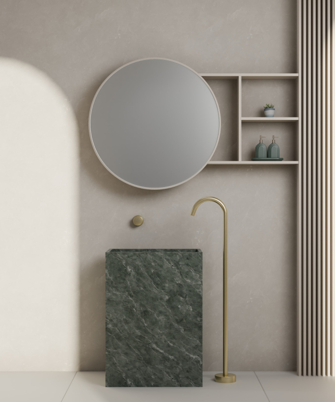 Miscelatore lavabo monocolonna senza regolazione portata - Leros