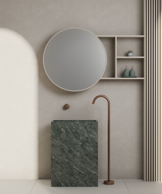 Miscelatore lavabo monocolonna senza regolazione portata - Leros