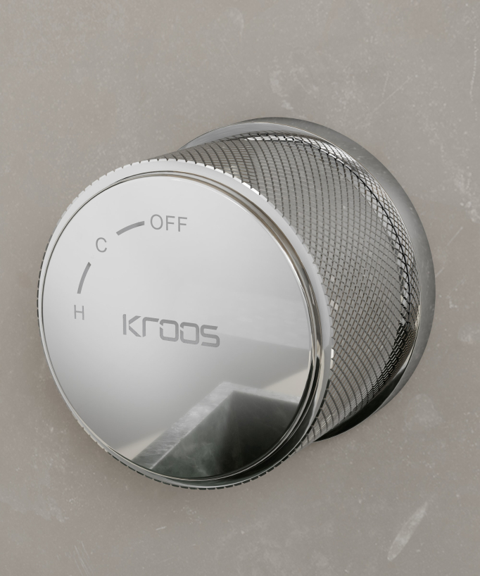 Miscelatore lavabo monocolonna senza regolazione portata Cromato - Leros