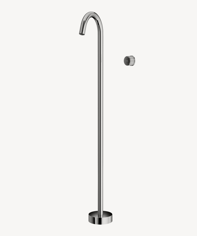 Miscelatore lavabo monocolonna senza regolazione portata Cromato - Leros