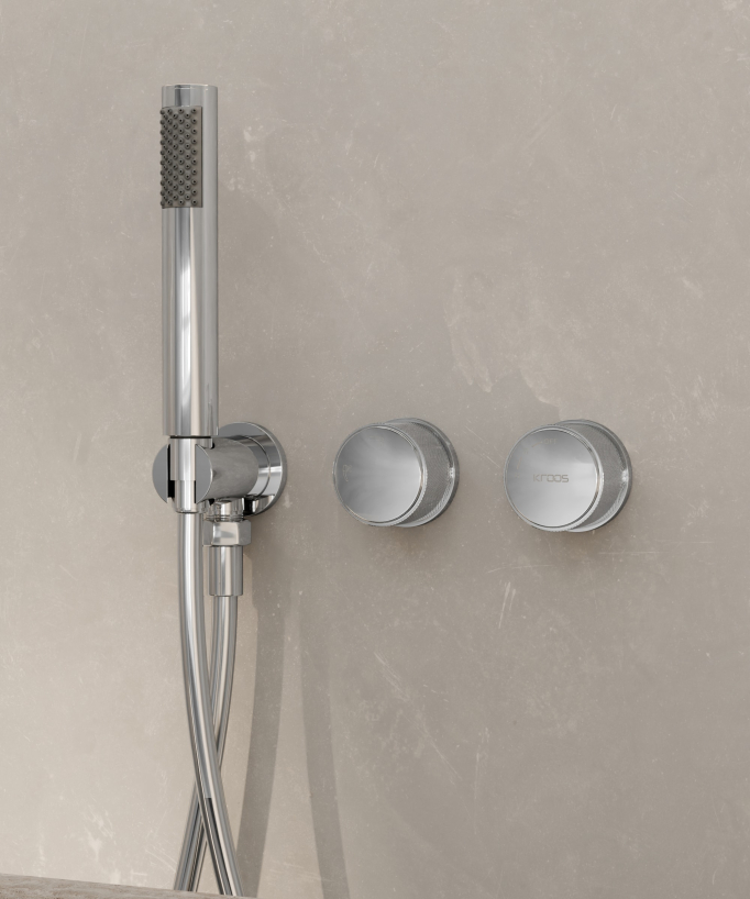 Miscelatore vasca a pavimento e incasso Cromato - Leros