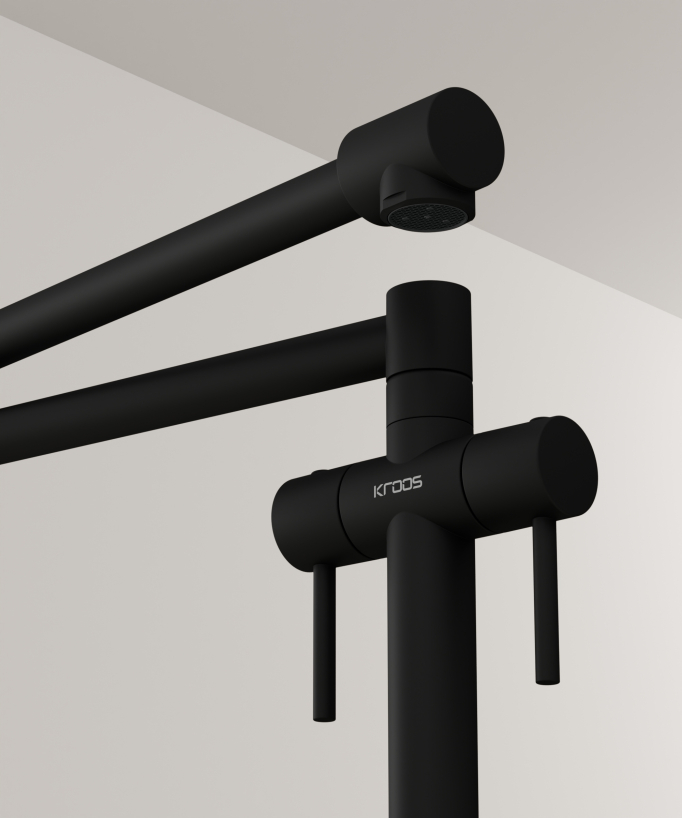 Rubinetto miscelatore cucina stile retrò - Nero