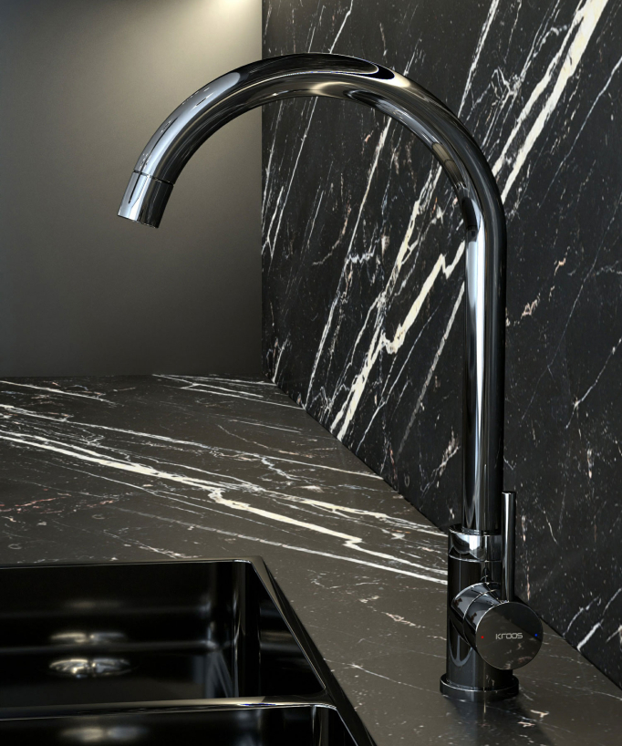 Miscelatore cucina cromato - Corbeau