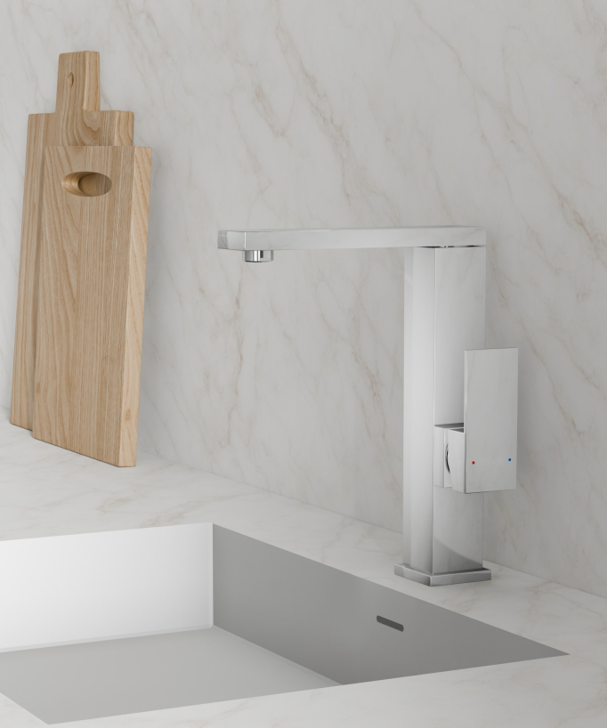 Rubinetto miscelatore lavello cromato - Sirius