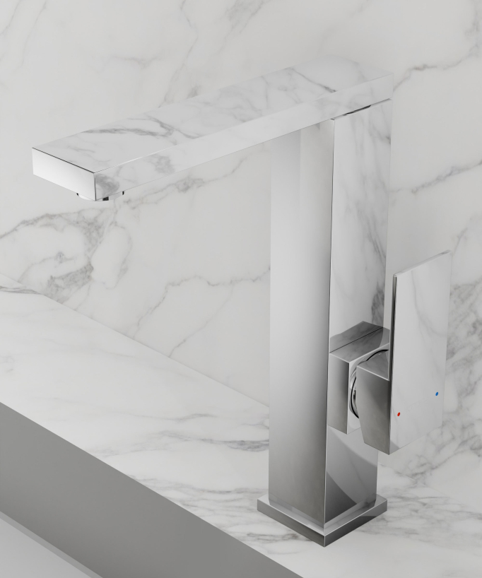 Rubinetto miscelatore lavello cromato - Sirius