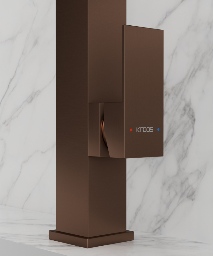 Rubinetto miscelatore cucina Oro rosa spazzolato - Sirius