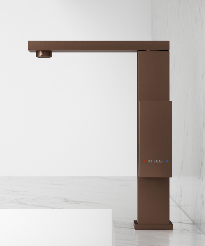 Rubinetto miscelatore cucina Oro rosa spazzolato - Sirius