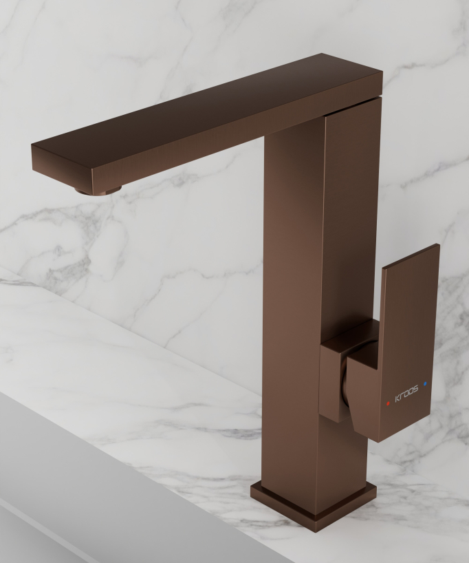 Rubinetto miscelatore cucina Oro rosa spazzolato - Sirius