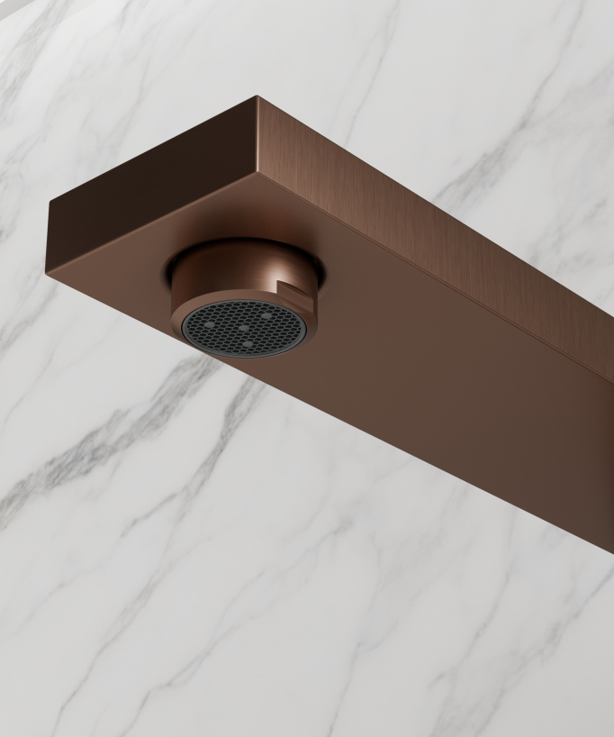 Rubinetto miscelatore cucina Oro rosa spazzolato - Sirius