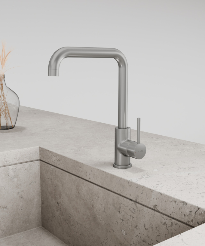 Miscelatore cucina Nickel spazzolato - Corbeau