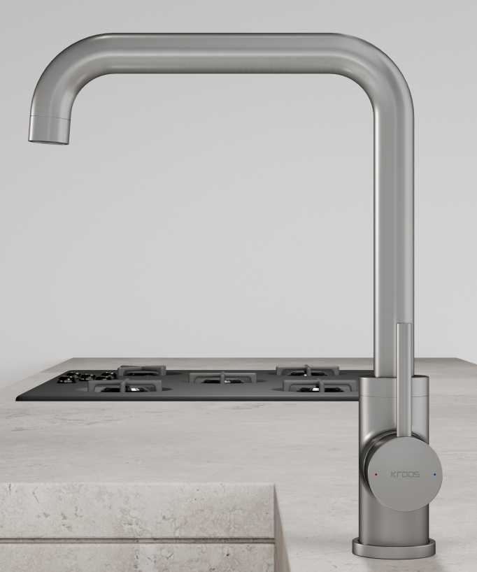 Miscelatore cucina Nickel spazzolato - Corbeau