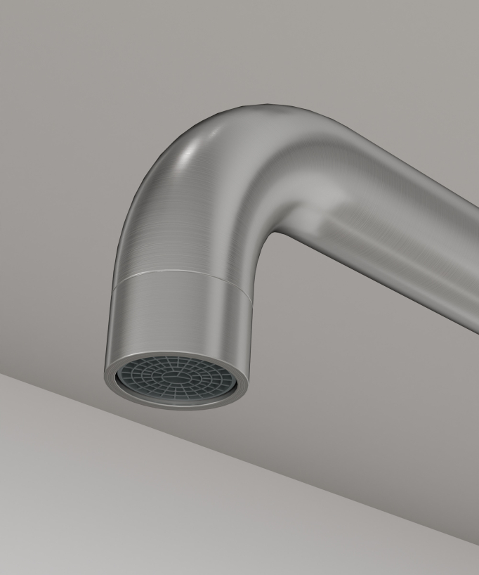 Miscelatore cucina Nickel spazzolato - Corbeau