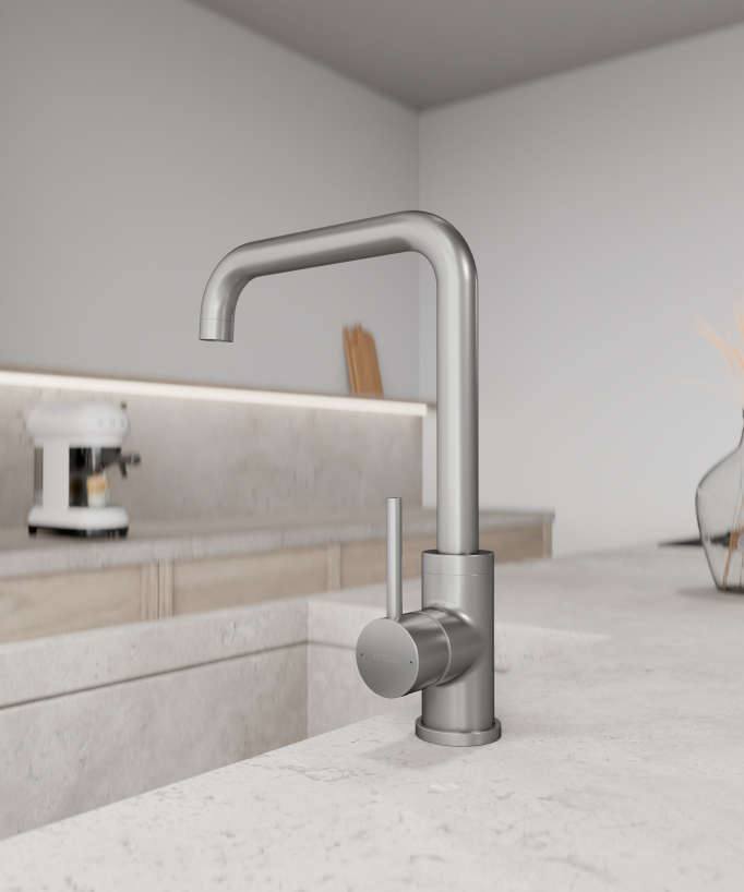 Miscelatore cucina Nickel spazzolato - Corbeau