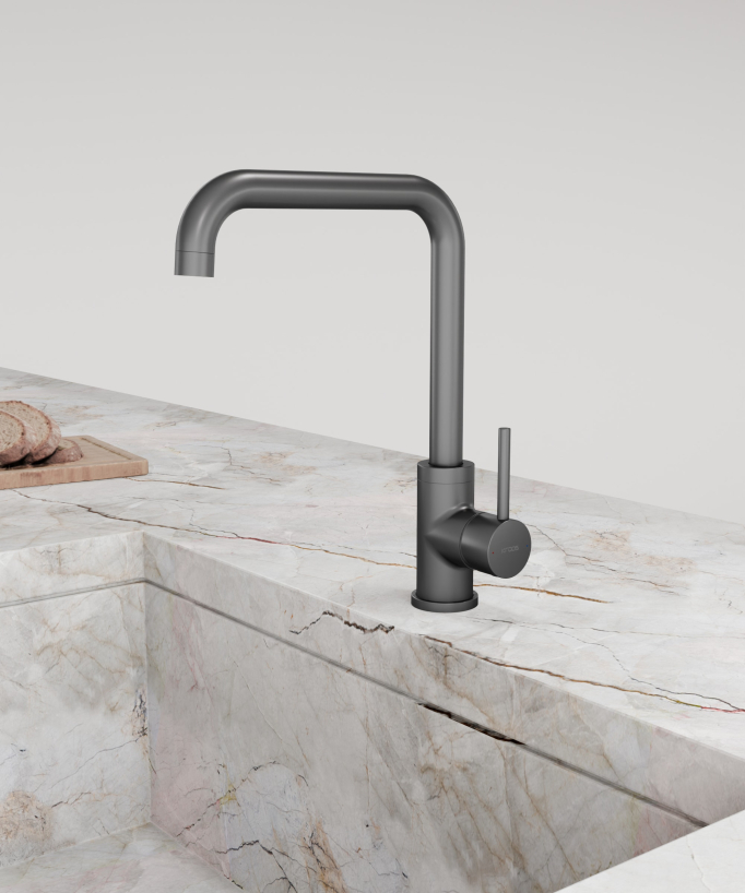 Miscelatore cucina Gun metal - Corbeau