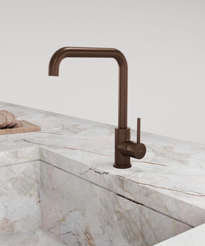 Miscelatore cucina Oro rosa spazzolato - Corbeau