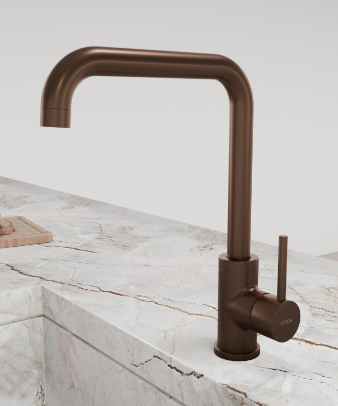 Miscelatore cucina Oro rosa spazzolato - Corbeau