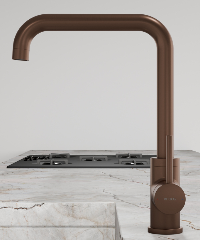 Miscelatore cucina Oro rosa spazzolato - Corbeau