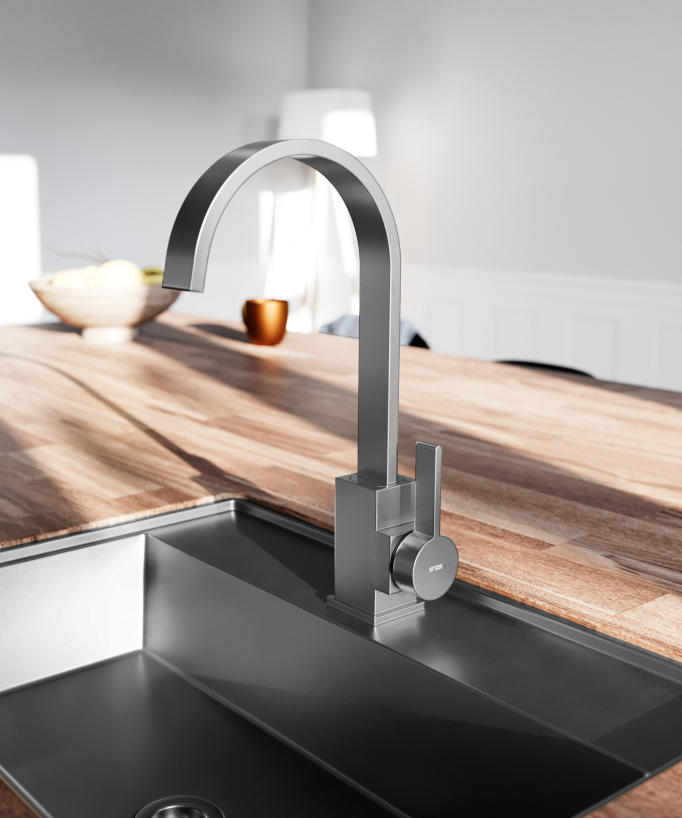 Miscelatore cucina Gun metal - Fiumina