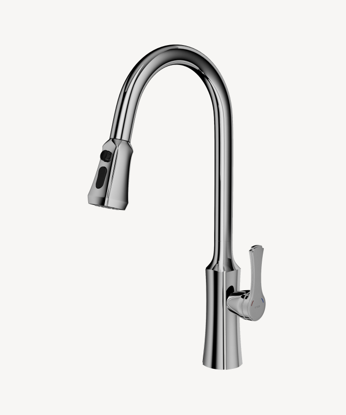 Rubinetto miscelatore lavello cromato - Beata